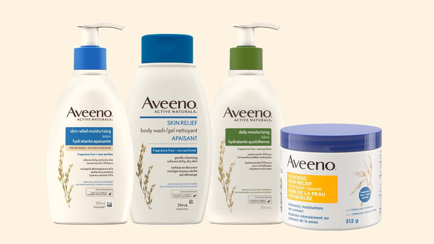 Hydratants AVEENO® pour la peau sèche