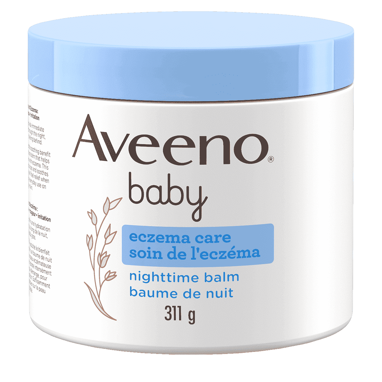 Pot de 311 g du baume de nuit pour bébés AVEENO® Soin de l’eczéma image 1